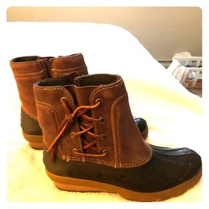 Womens Sperry Top Sider Saltwater Wedge Duck Boots